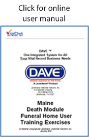 DAVE Instructions for Funeral Directors